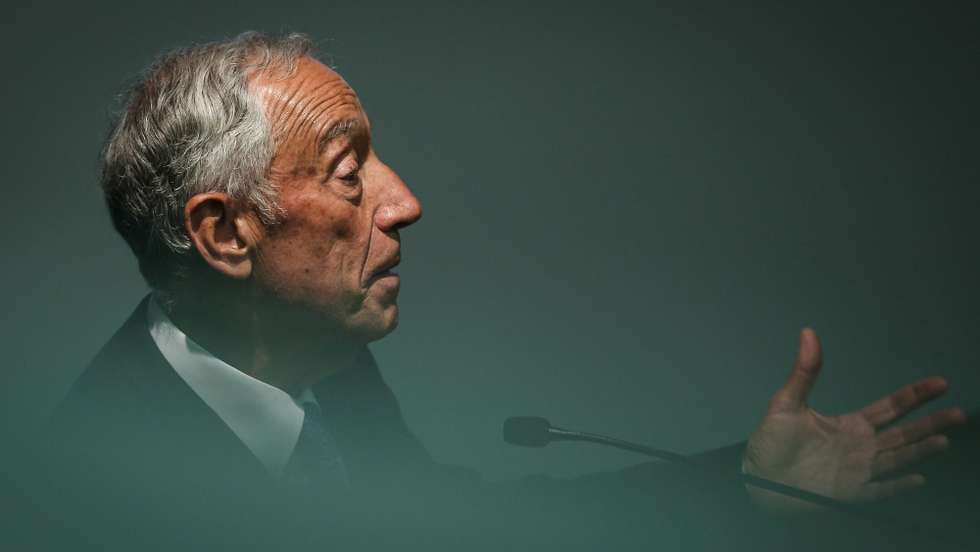 O Presidente da República, Marcelo Rebelo de Sousa, discursa durante o encontro &quot;Portugal XXI: País de Futuro&quot;, em Cascais, 11 de maio de 2022.  RODRIGO ANTUNES/LUSA