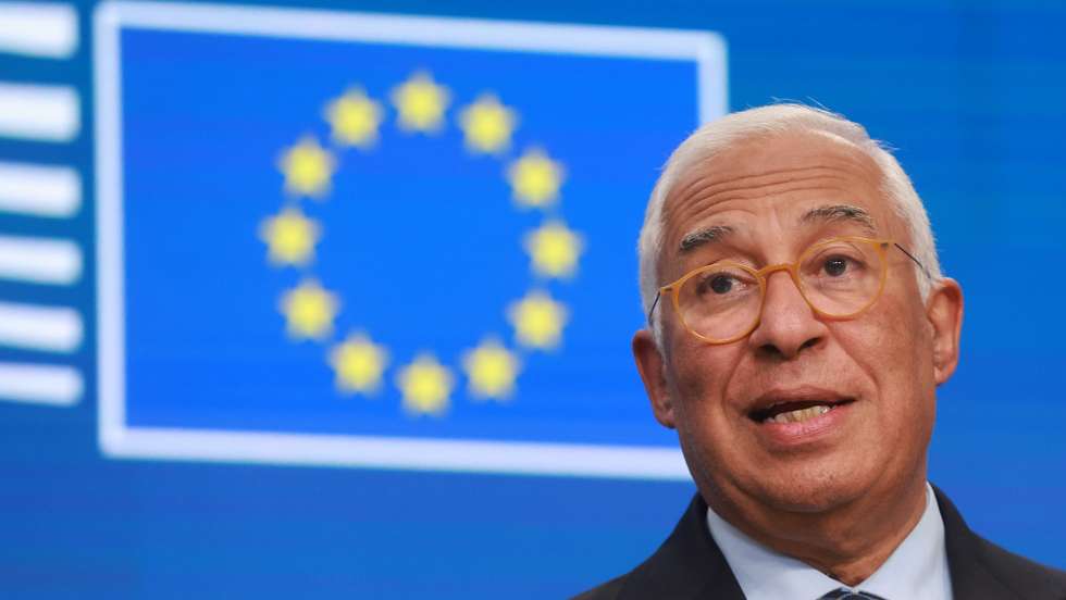 epa12602235  European Council President Antonio Costa at the end of the EU Council Summit in Brussels, Belgium, 19 December 2025. EU leaders were meeting to discuss the latest developments in Ukraine, the EU's next multiannual financial framework, the EU enlargement process, and the geoeconomic situation in the European Union.  EPA/OLIVIER HOSLET