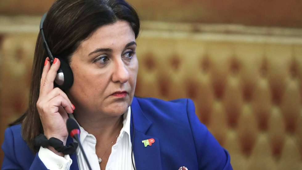 A presidente da Comissão Executiva da TAP, Christine Ourmières-Widener, durante a sua audição na Comissão de Economia, Obras Públicas, Planeamento e Habitação na Assembleia da República, em Lisboa, 07 de junho de 2022. ANTÓNIO COTRIM/LUSA