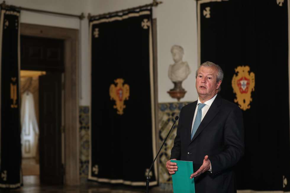 O presidente da Confederação do Turismo de Portugal (CTP), Francisco Calheiros, fala aos jornalistas após uma audiência com o Presidente da República, Marcelo Rebelo de Sousa (ausente da fotografia), no Palácio de Belém, em Lisboa, 17 de fevereiro de 2021. MÁRIO CRUZ/LUSA