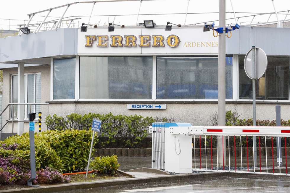 epa09875404 A general view of Ferrero factory in Arlon, Belgium, 07 April 2022. Cases of salmonellosis linked to Kinder products manufactured in the Ferrero Ardennes factory in Arlon are increasing. According to the Swedish Food Safety Agency, 125 cases of salmonellosis after consumption of these products have been reported so far in seven European countries. A count that is probably not definitive. The most affected country is the United Kingdom, where 63 infections have been recorded yet. &#039;The health authorities are currently examining the possibility of a link between these cases of salmonellosis observed in recent weeks and the ingestion of Ferrero chocolate products&#039;, specifies Jean-Sebastien Walhin, the Afsca (Belgian Agency for food security (Afsca / Favv)) spokesman.  EPA/JULIEN WARNAND