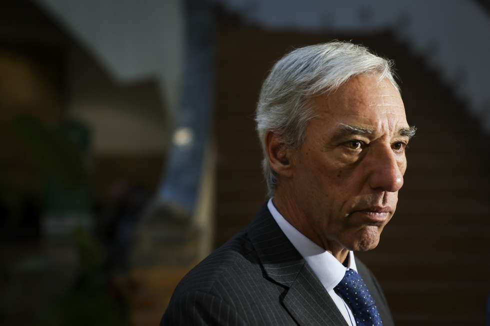Portugal's Foreigner Affairs Minister Joao Gomes Cravinho addressing the media at the start of the African Union Summit in Addis Ababa, Ethiopia, 17 February 2023. The African Union Summit runs until 19. JOSE SENA GOULAO/LUSA