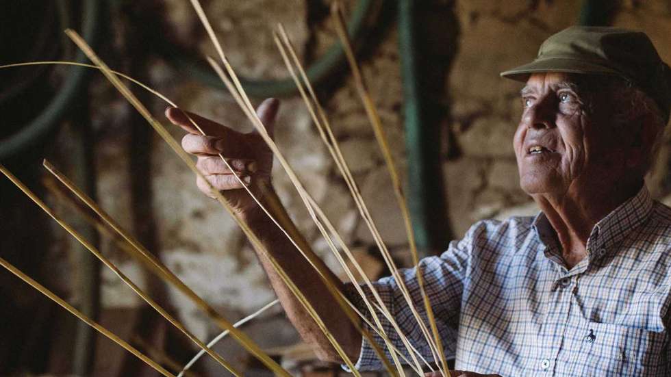 O cesteiro António Gomes (1944-2021), de Furnazinhas, Castro Marim.