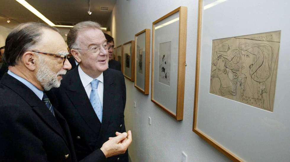 José-Augusto França (1922-2021) com Jorge Sampaio (1939-2021)