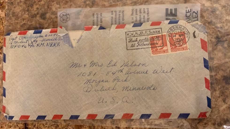 Carta enviada em 1953