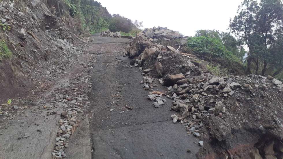Derrocada Fajã dos Cubres - Municipio da Calheta