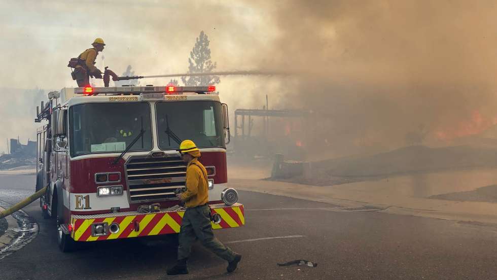 Incêndio florestal em Spokane, EUA