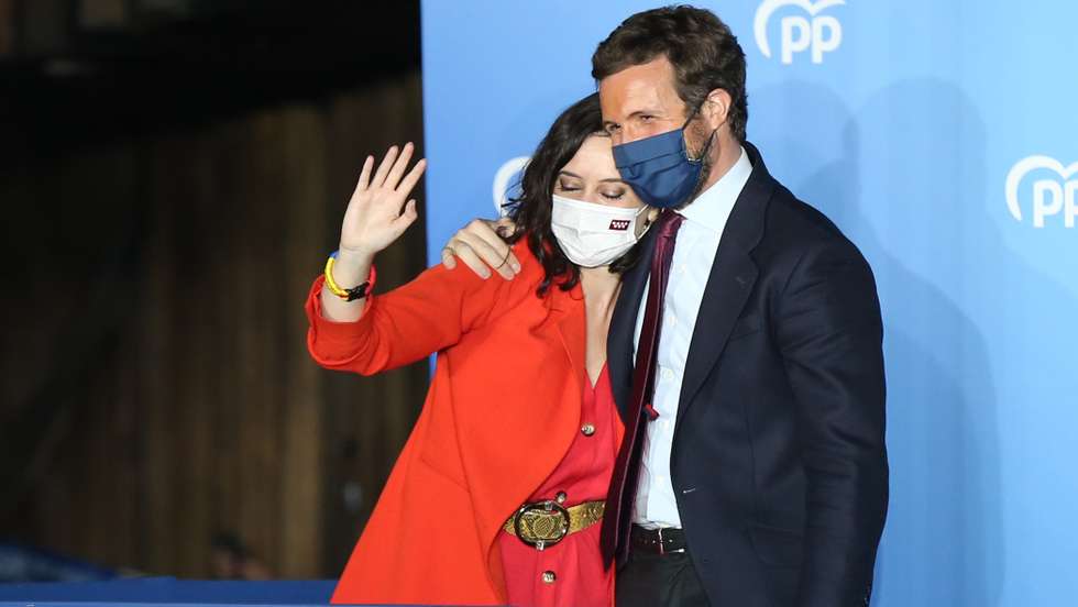 Pp Follows The Voting Results. Elections 4-m 2021 Madrid