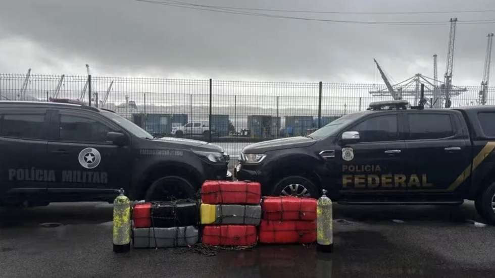 Operação apreensão cocaína Santa Catarina, Brasil. 31 de agosto de 2025