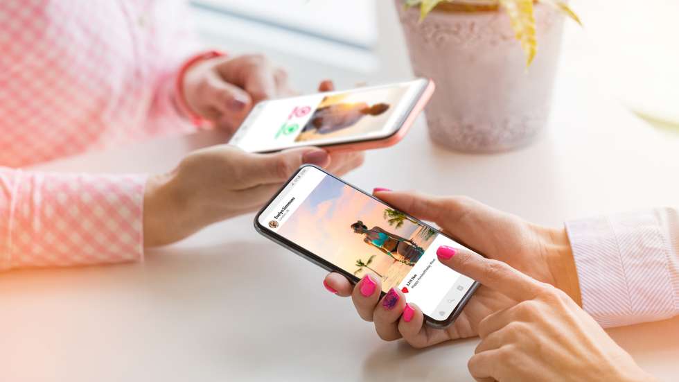 Utilização de apps no telemóvel
