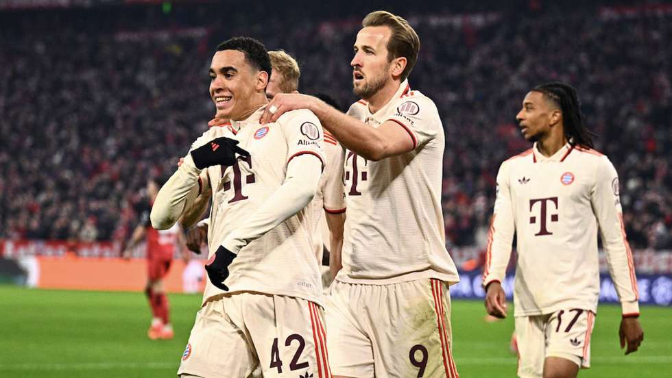 Jamal Musiala marcou o segundo golo dos bávaros, já na segunda parte