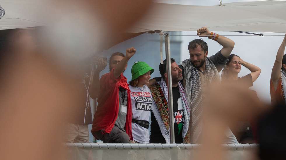 "Nenhum manifestante ficou ferido durante o incidente", declarou o porta-voz do Ministério dos Negócios Estrangeiros israelita