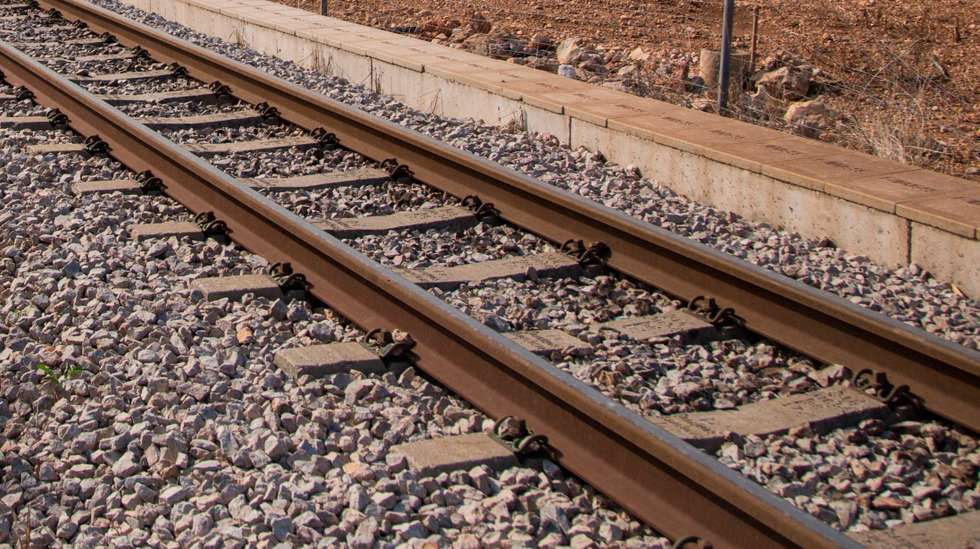 Train on railway track