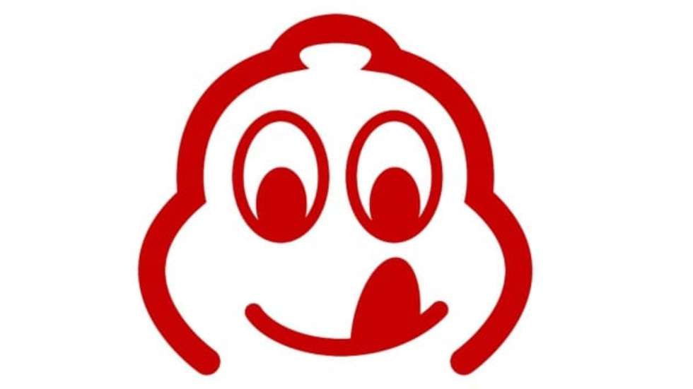 Este é o símbolo atual dos Bib Gourmand, sendo que "Bib" é o diminutivo de Bibendum, o nome do famoso boneco da Michelin.