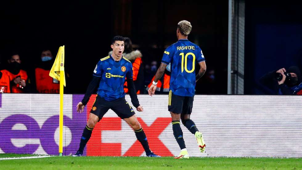 Ronaldo inaugurou o marcador após um erro na saída de bola do Villarreal e abriu caminho para a vitória e o apuramento do Manchester United