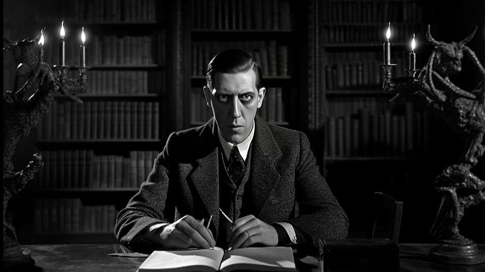 O realizador Edgar Pêra põe ao seu serviço a inteligência artificial para criar um filme-ensaio que coloca em diálogo dois escritores: Fernando Pessoa e H. P. Lovecraft