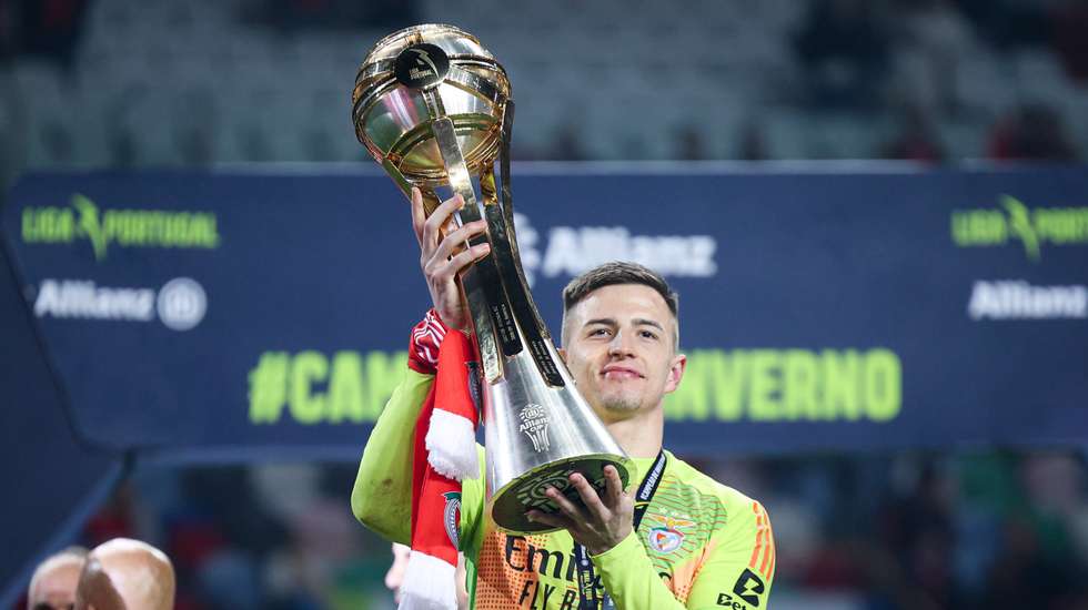 Trubin conquistou o primeiro troféu ao serviço do Benfica