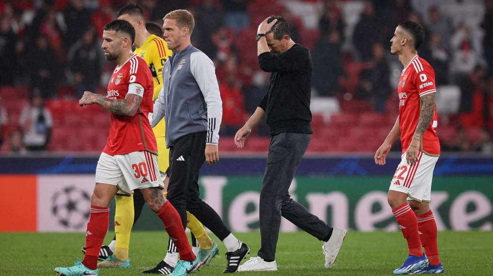 Roger Schmidt foi muito crítico com a arbitragem no final de um jogo onde o Benfica perdeu uma vantagem de três golos que tinha ao intervalo