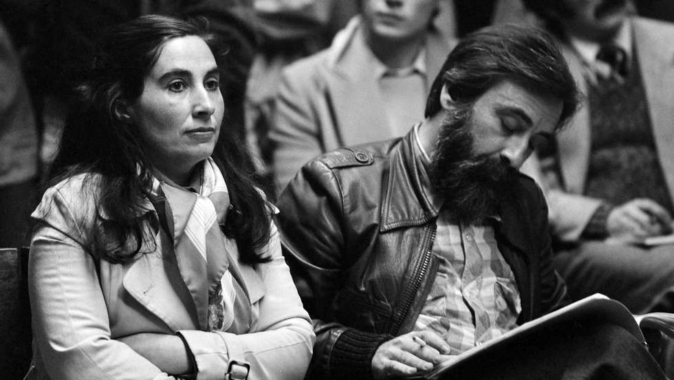 Isabel do Carmo e Carlos Antunes no julgamento sobre as Brigadas Revolucionárias