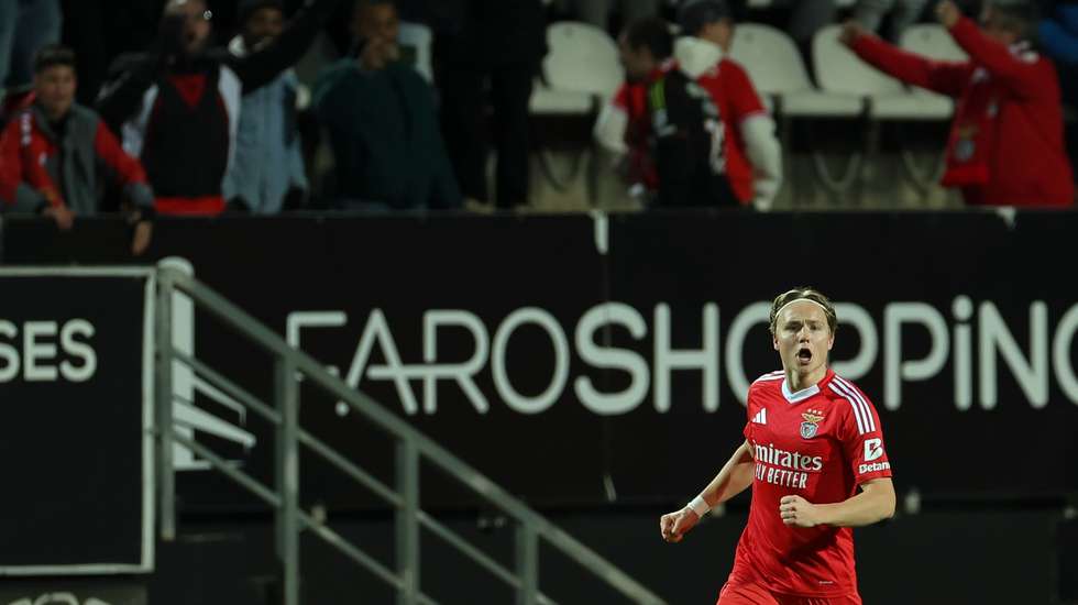 O jovem avançado norueguês fez o golo do empate no Algarve