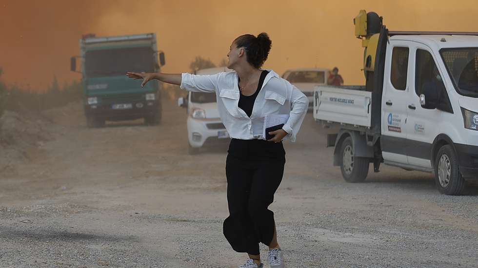 Forest fire in Turkey's Antalya