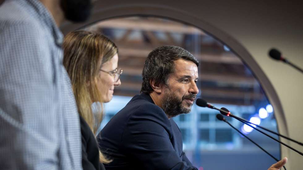 A conferência de imprensa de António Dias Martins, que também contou com a presença da Galp e da Web Summit