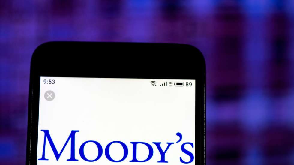 Moody's Corporation Financial services company logo seen