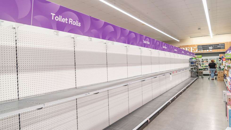 Esta falta de produtos em supermercados é reminiscência do que aconteceu em março