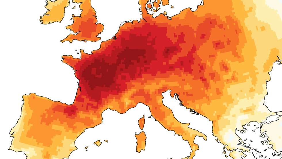 A imagem do dia do relatório Copernicus