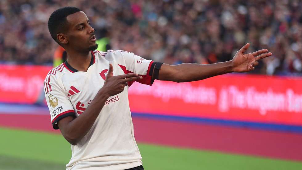 O avançado sueco ainda não tinha marcado na Premier League pelo novo clube