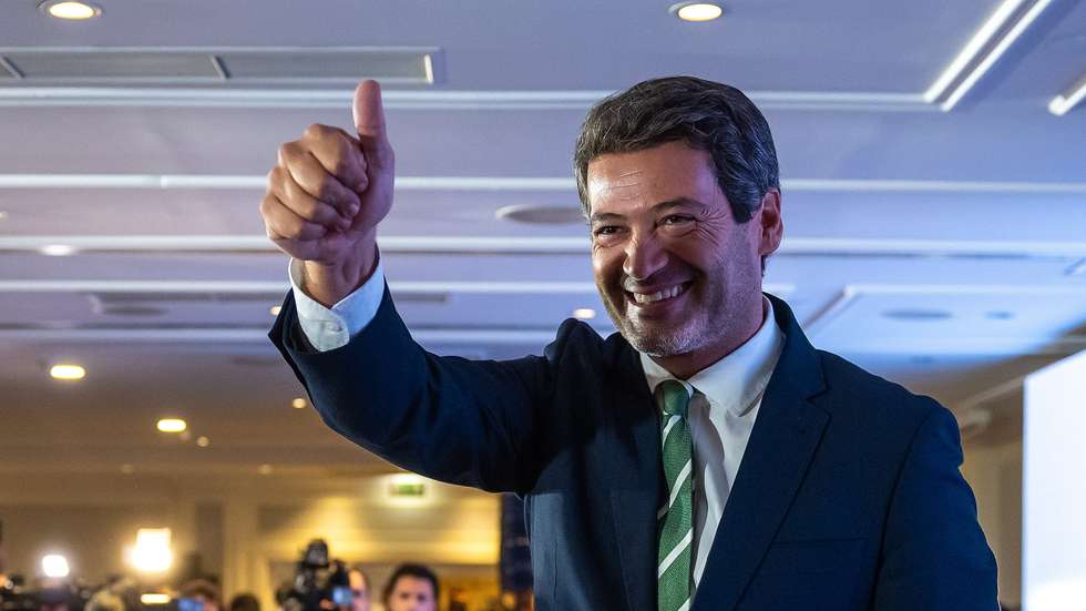 André Ventura discursava em Lisboa, numa conferência organizada pelos Patriotas pela Europa, a família política europeia de extrema-direita na qual o Chega se insere