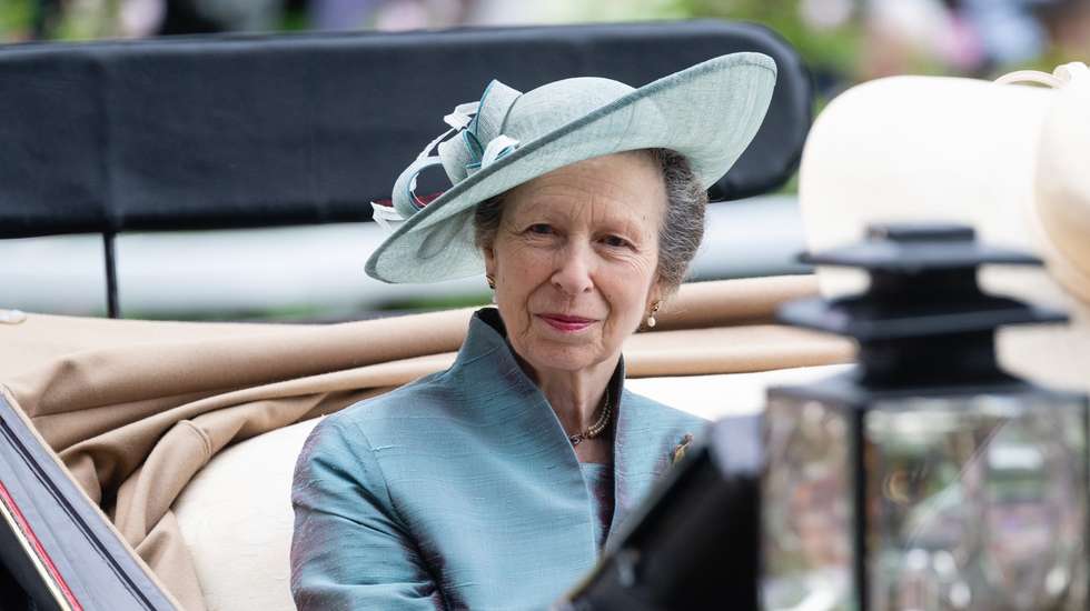 A princesa Ana nas corridas de cavalos de Ascot, em junho de 2023