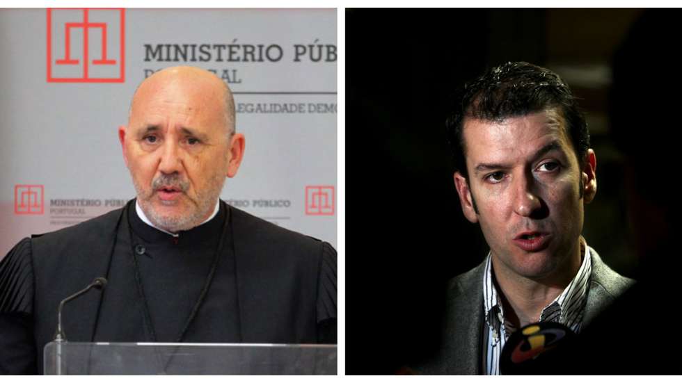 Francisco Narciso (à esquerda) que é afastado um ano antes de terminar o seu mandato iniciado em 2022. Rui Cardoso (à direita) é o novo diretor do DCIAP