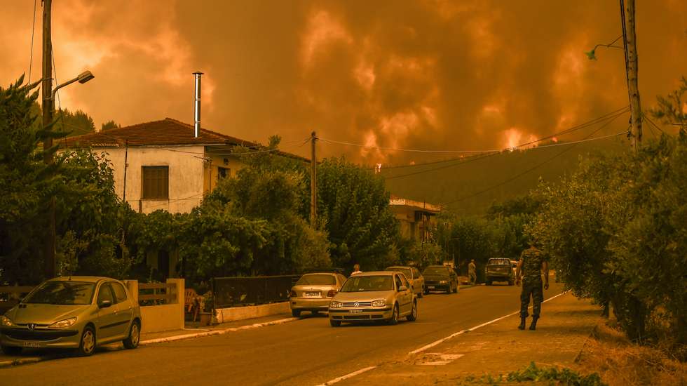 O número simbólico dos 100.000 hectares queimados na Grécia deverá ser atingido na quinta ou sexta-feira