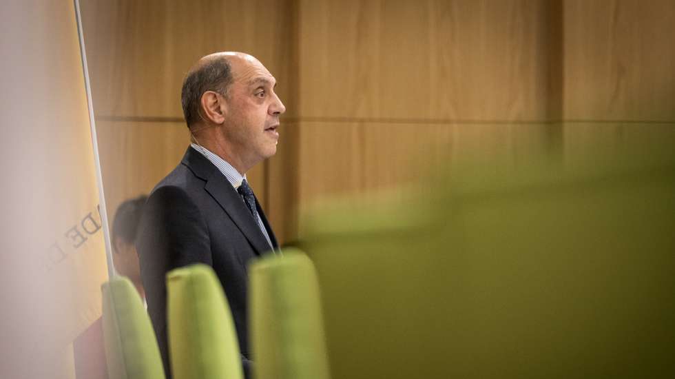 SNS Summit, a primeira cimeira organizada pela Direção Executiva do SNS, com a missão de criar sugestões para uma reforma nas urgências hospitalares. Intervenção do atual menistro da Saúde, Manuel Pizarro. 23 de Março de 2023 Hospital de Santa Maria, Lisboa TOMÁS SILVA/OBSERVADOR