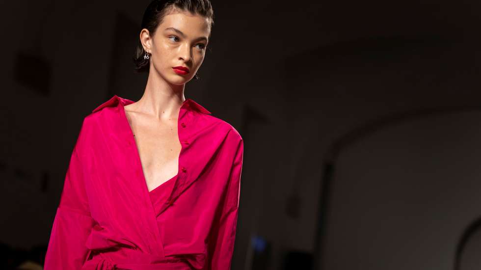No desfile de Nuno Baltazar durante o último dia da edição passada Lisboa Fashion Week, em outubro