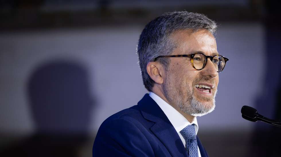 Carlos Moedas participou num comício da AD, de Luís Montenegro, em Évora