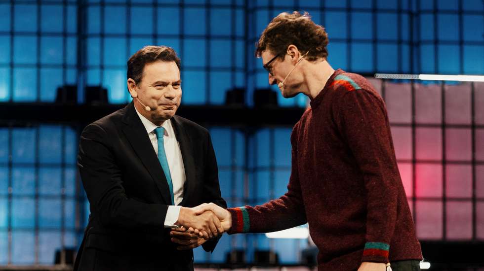 O primeiro-ministro, Luís Montenegro, estreou-se na Web Summit este ano