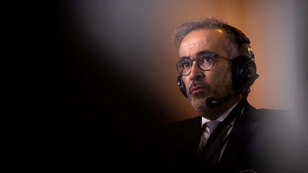 39º Congresso PSD (Partido Social Democrata) - Entrevista para rádio Observador a Paulo Rangel. Santa Maria da Feira, Aveiro 18 de Dezembro de 2021 TOMÁS SILVA/OBSERVADOR