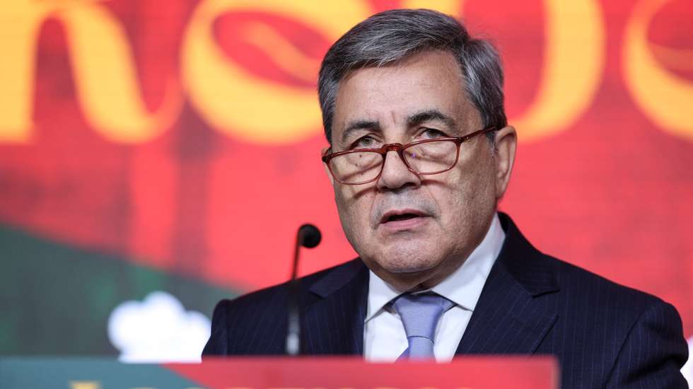 Apresentação do novo selecionador de Portugal, Roberto Martínez, na Cidade do Futebol. Fernando Gomes, Presidente da Federação Portuguesa de Futebol, apresentou o selecionador. Oeiras, 09 de Janeiro de 2023. FILIPE AMORIM/OBSERVADOR