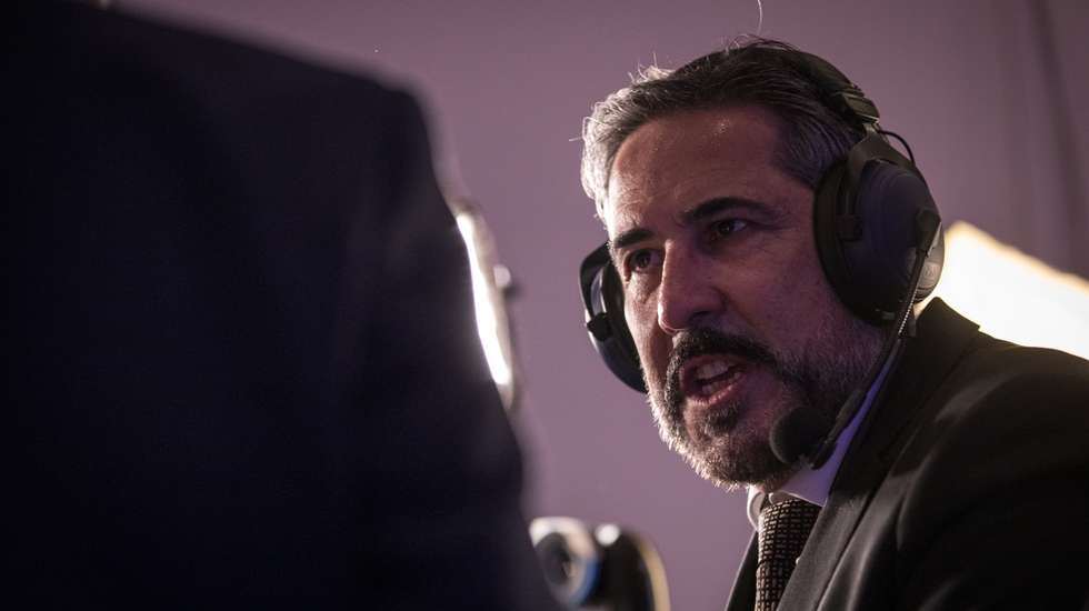 5ª CONVENÇÃO NACIONAL DO CHEGA: Segundo dia de congresso do partido CHEGA. Entrevista ao deputado pela Madeira, Miguel Castro. 28 de Janeiro de 2022 CNEMA, Santarem TOMÁS SILVA/OBSERVADOR