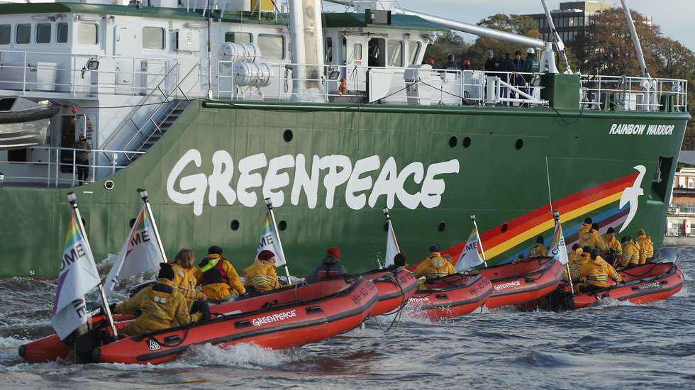 New Rainbow Warrior III Arrives At Hamburg Port