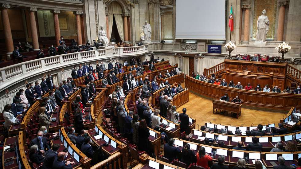 Encerramento do debate sobre o Programa do XXIII Governo Constitucional na Assembleia da República. Votação da moção de rejeição do Chega ao programa de Governo foi chumbada com as abstenções da Iniciativa Liberal e PSD e os votos contra das restantes bancadas (PS, PCP, BE e os deputados únicos do Livre e PAN).Votos contra do PS, PCP e BE Lisboa, 08 de Abril de 2022. FILIPE AMORIM/OBSERVADOR