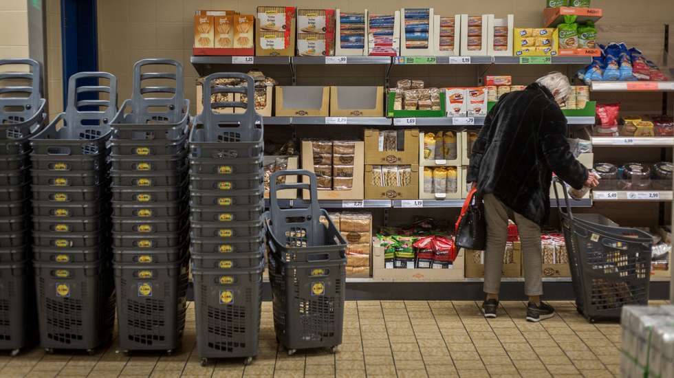 O Observador acompanhou uma equipa da ASAE, numa operação de fiscalização no Lidl de Alvalade, em Lisboa. 9 de Março de 2023 Alvalade, Lisboa TOMÁS SILVA/OBSERVADOR