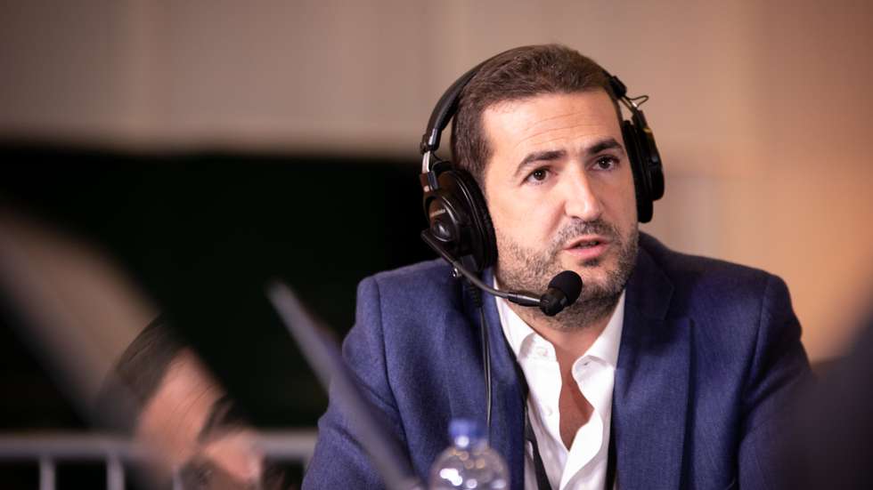 39º Congresso PSD (Partido Social Democrata) - Entrevista para rádio Observador a Hugo Soares. Santa Maria da Feira, Aveiro 18 de Dezembro de 2021 TOMÁS SILVA/OBSERVADOR