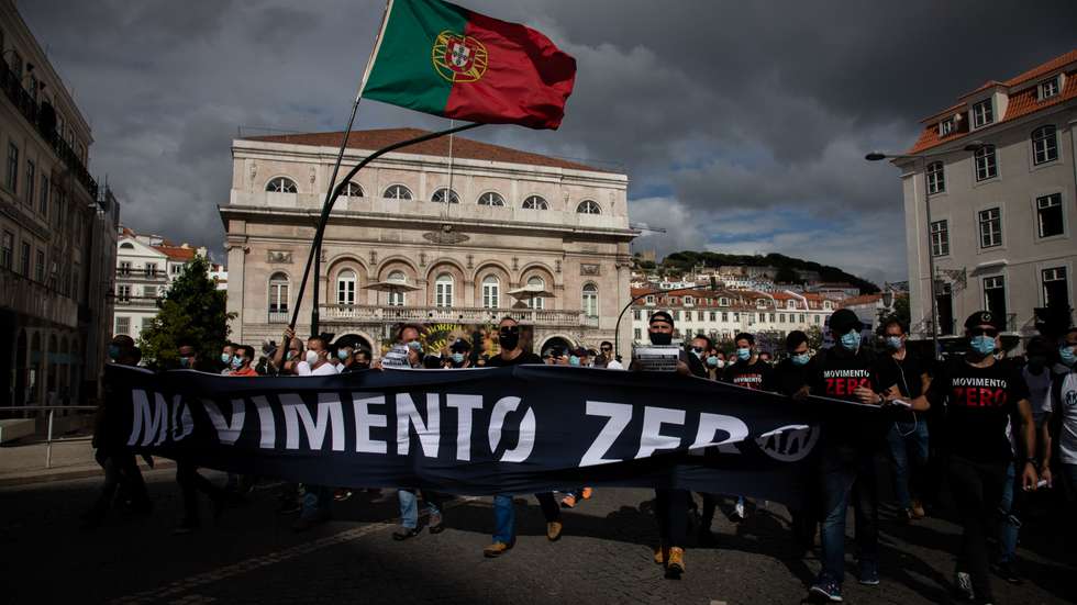 Manifestação do Movimento Zero em Lisboa a 21 de Junho de 2021