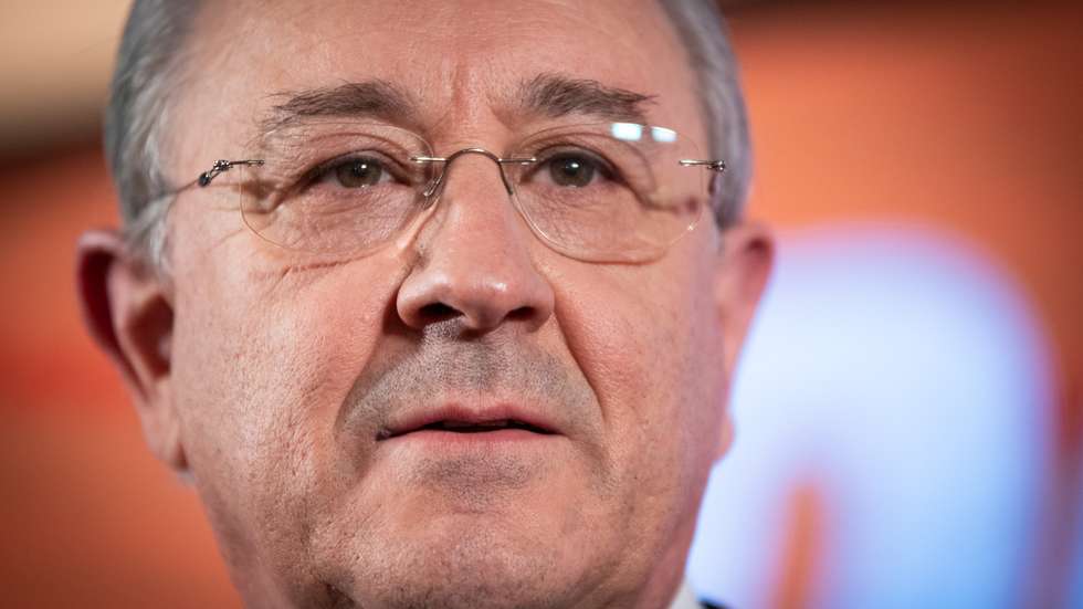 ELEIÇÕES LEGISLATIVAS, NOITE ELEITORAL: Rui Rio, líder do PSD faz o seu discurso final após ter perdido as eleições para António Costa, líder do PS e atual Primeiro Ministro. 30 de Janeiro de 2022 Hotel Epic Sana, Lisboa TOMÁS SILVA/OBSERVADOR