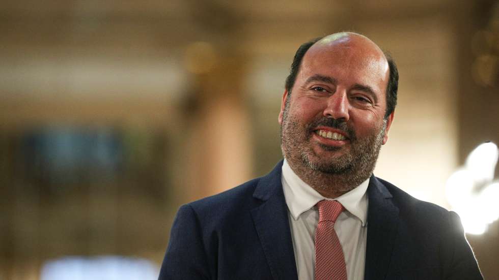 Eleição dos vice-presidentes, secretários e vice-secretários da Assembleia da República da XV Legislatura. O lider parlamentar do Chega, Pedro Pinto Lisboa, 31 de Março de 2022. FILIPE AMORIM/OBSERVADOR