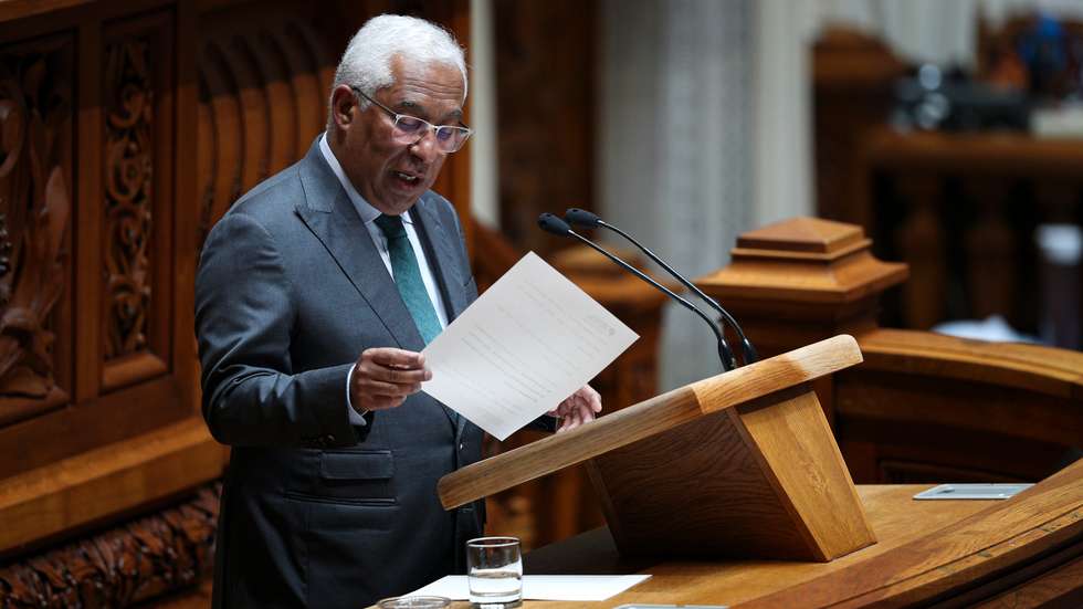 Início da discussão na generalidade da proposta de Lei n.º 4/XV/1.ª (GOV): Aprova o Orçamento do Estado para 2022, na Assembleia da República. O primeiro-ministro, António Costa Lisboa, 28 de Abril de 2022. FILIPE AMORIM/OBSERVADOR