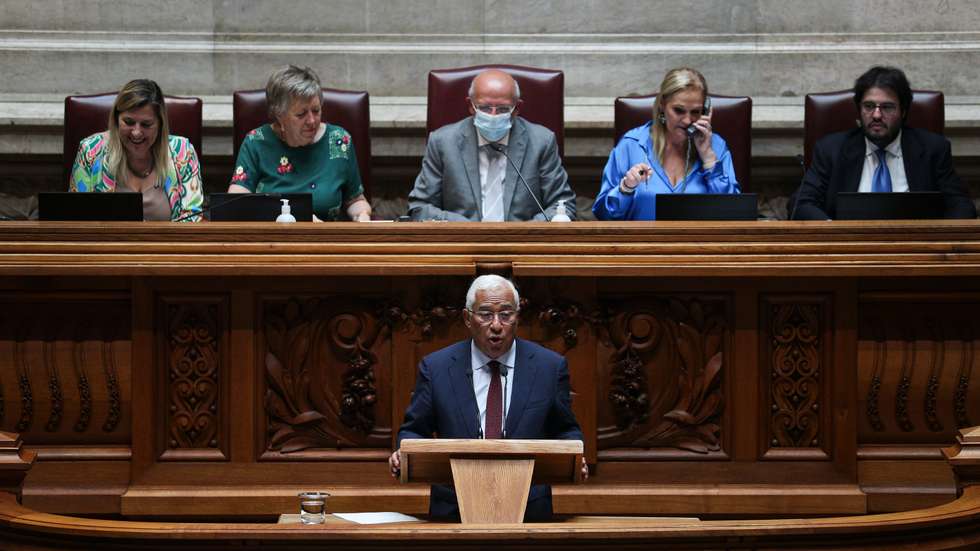 Moção de censura ao Governo promovida pelo partido Chega na Assembleia da República. O primeiro-ministro, António Costa Lisboa, 06 de Julho de 2022. FILIPE AMORIM/OBSERVADOR